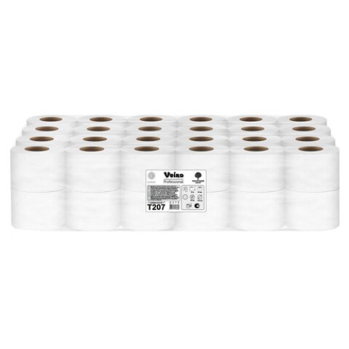 Бумага туалетная 25 м, VEIRO Professional (Система T4), КОМПЛЕКТ 48 шт., Comfort, 2-слойная, T207 в Екатеринбург — Uralhoz.ru