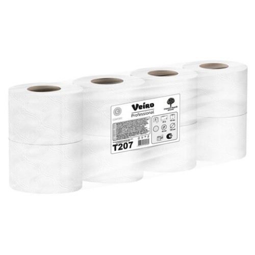 Бумага туалетная 25 м, VEIRO Professional (Система T4), КОМПЛЕКТ 48 шт., Comfort, 2-слойная, T207 в Екатеринбург — Uralhoz.ru