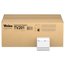 Бумага туалетная VEIRO (Система T3), КОМПЛЕКТ 30 шт., Comfort, листовая, 250 листов, 21х10,8 см, 2-слойная, TV201