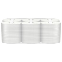 Полотенца бумажные с центральной вытяжкой 300 м, VEIRO (Система M2) BASIC, 1-слойные, цвет натуральный, КОМПЛЕКТ 6 рулонов, KP105