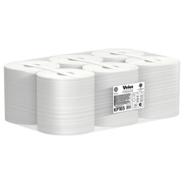 Полотенца бумажные с центральной вытяжкой 300 м, VEIRO (Система M2) BASIC, 1-слойные, цвет натуральный, КОМПЛЕКТ 6 рулонов, KP105