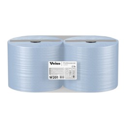 Бумага протирочная VEIRO (Система W1), КОМПЛЕКТ 2 шт., 1000 листов в рулоне, 24х35 см, 2-слойная, Comfort, W201