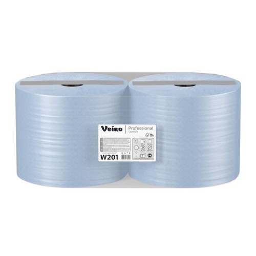Бумага протирочная VEIRO (Система W1), КОМПЛЕКТ 2 шт., 1000 листов в рулоне, 24х35 см, 2-слойная, Comfort, W201 в Екатеринбург — Uralhoz.ru