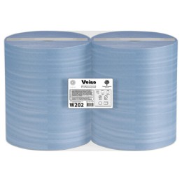 Бумага протирочная VEIRO (Система W1), КОМПЛЕКТ 2 шт., 1000 листов в рулоне, 33х35 см, 2-слойная, Comfort, W202