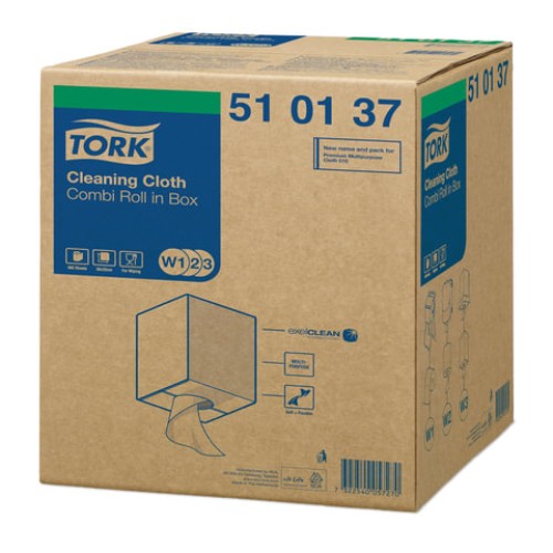 Протирочный нетканый материал TORK (Система W1, W2, W3) Premium, 400 листов в рулоне, 32х38 см, 510137 в Екатеринбург — Uralhoz.ru