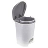 Ведро мусорное с КРЫШКОЙ и ПЕДАЛЬЮ 19 литров, 39х30,5х30,5 см, серое, IDEA, М2892 в Екатеринбург — Uralhoz.ru