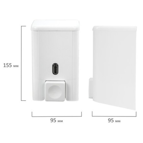 Дозатор для жидкого мыла и антисептика PRIMA NOVA, НАЛИВНОЙ, белый, 0,5 л, SD01 в Екатеринбург — Uralhoz.ru