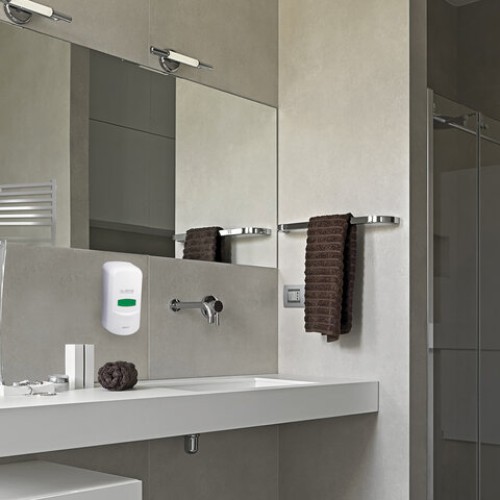 Дозатор для жидкого мыла LAIMA PROFESSIONAL CLASSIC, НАЛИВНОЙ, 0,6 л, белый, ABS-пластик, 601423 в Екатеринбург — Uralhoz.ru