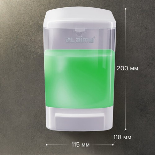 Дозатор для жидкого мыла LAIMA, НАЛИВНОЙ, 1 л, белый, ABS-пластик, 601794 в Екатеринбург — Uralhoz.ru
