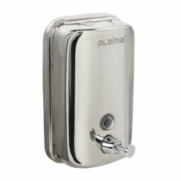 Дозатор для жидкого мыла LAIMA BASIC, 1 л, нержавеющая сталь, зеркальный, 601796