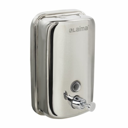 Дозатор для жидкого мыла LAIMA BASIC, 1 л, нержавеющая сталь, зеркальный, 601796 в Екатеринбург — Uralhoz.ru