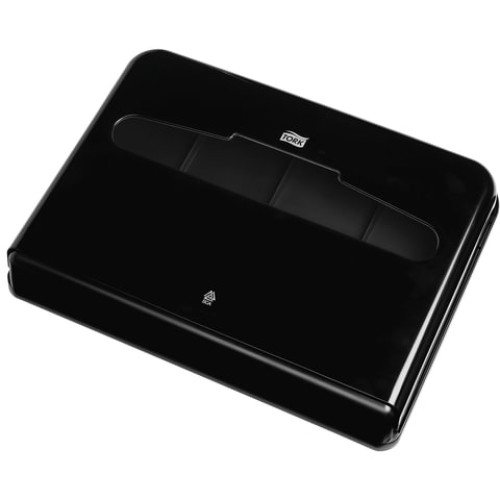 Диспенсер для покрытий на унитаз TORK (Система V1), покрытия 1/2 сложения, черный, 344088 в Екатеринбург — Uralhoz.ru