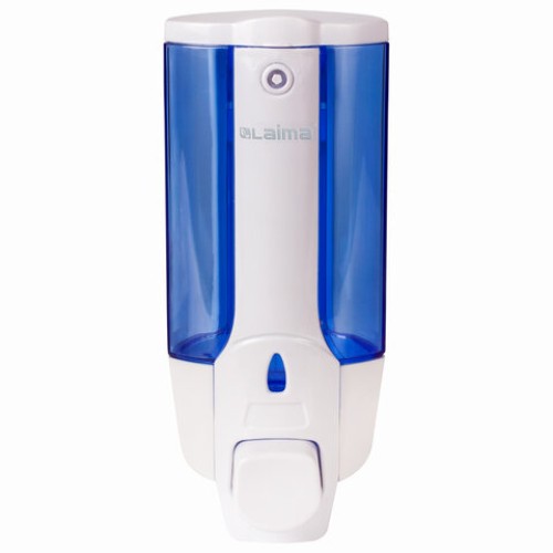 Дозатор для жидкого мыла LAIMA, НАЛИВНОЙ, 0,38 л., белый (тонированный), ABS-пластик, 603921 в Екатеринбург — Uralhoz.ru