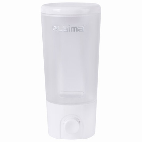 Дозатор для жидкого мыла LAIMA, НАЛИВНОЙ, 0,38 л, белый (матовый), ABS-пластик, 603922 в Екатеринбург — Uralhoz.ru