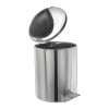 Ведро мусорное с педалью 15 литров, УСИЛЕННОЕ, хром, нержавеющая сталь, ТИТАН в Екатеринбург — Uralhoz.ru