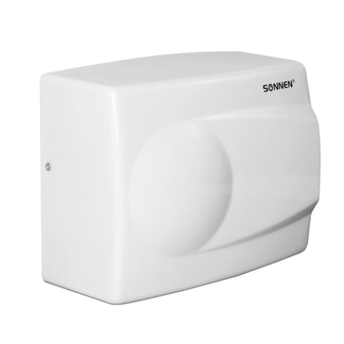 Сушилка для рук SONNEN HD-298, 1500 Вт, металлический корпус, антивандальная, белая, 604193 в Екатеринбург — Uralhoz.ru