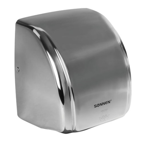 Сушилка для рук SONNEN HD-230S, 2100 Вт, нержавеющая сталь, антивандальная, хром, 604195 в Екатеринбург — Uralhoz.ru