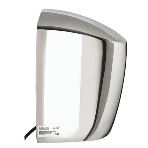 Сушилка для рук SONNEN HD-777, 1200 Вт, нержавеющая сталь, антивандальная, хром, 604748 в Екатеринбург — Uralhoz.ru