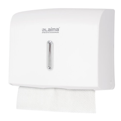 Диспенсер для полотенец LAIMA PROFESSIONAL BASIC (Система H2), Z-сложения, белый, ABS, 605049 в Екатеринбург — Uralhoz.ru