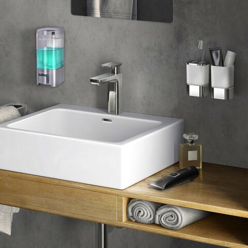 Дозатор для жидкого мыла LAIMA, НАЛИВНОЙ, 0,48 л, хром, ABS-пластик, 605053 в Екатеринбург — Uralhoz.ru