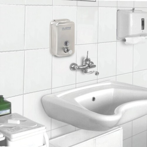 Дозатор для жидкого мыла LAIMA PROFESSIONAL INOX (гарантия 3 года), 0,5 л, нержавеющая сталь, матовый, 605396 в Екатеринбург — Uralhoz.ru