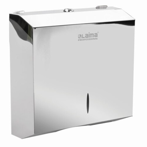 Диспенсер для полотенец LAIMA PROFESSIONAL INOX, (Система H2) Z-сложения, нержавеющая сталь, зеркальный, 605695 в Екатеринбург — Uralhoz.ru