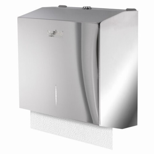 Диспенсер для полотенец LAIMA PROFESSIONAL INOX, (Система H3) V-сложения, нержавеющая сталь, зеркальный, 605697 в Екатеринбург — Uralhoz.ru