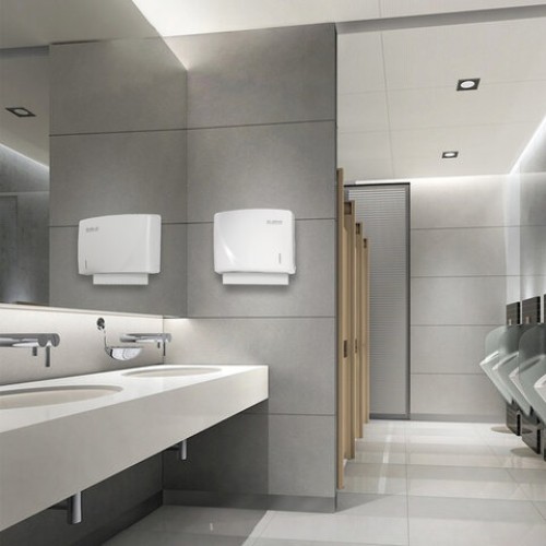 Диспенсер для полотенец LAIMA PROFESSIONAL ORIGINAL (Система H2), Z-сложения, белый, ABS-пластик, 605759 в Екатеринбург — Uralhoz.ru