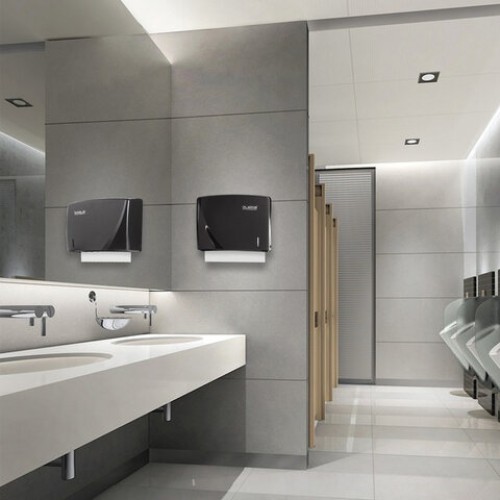 Диспенсер для полотенец LAIMA PROFESSIONAL ORIGINAL (Система H2), Z-сложения, черный, ABS-пластик, 605760 в Екатеринбург — Uralhoz.ru