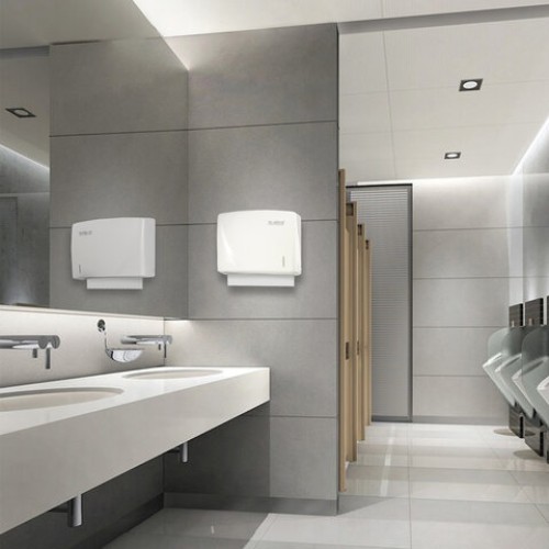 Диспенсер для полотенец LAIMA PROFESSIONAL ORIGINAL (Система H3), V-сложения, белый, ABS, 605761 в Екатеринбург — Uralhoz.ru