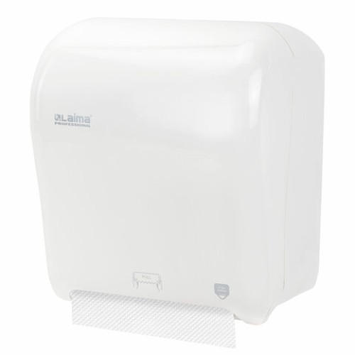 Диспенсер для полотенец в рулонах LAIMA PROFESSIONAL ORIGINAL (Система H1), механический, с автоотрезом листа, ABS-пластик, 605764 в Екатеринбург — Uralhoz.ru