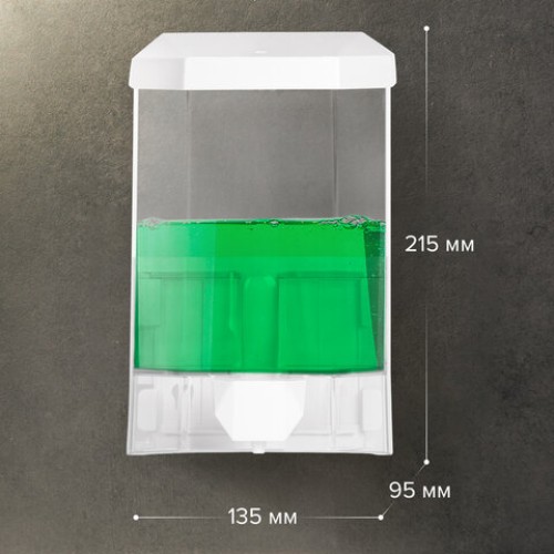Дозатор для жидкого мыла LAIMA PROFESSIONAL ORIGINAL, НАЛИВНОЙ, 1 л, прозрачный, пластик, 605773 в Екатеринбург — Uralhoz.ru