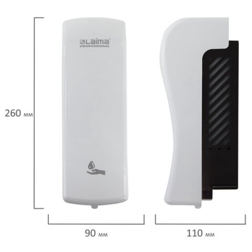Дозатор для жидкого мыла LAIMA PROFESSIONAL ORIGINAL, НАЛИВНОЙ, 0,8 л, белый, ABS-пластик, 605774 в Екатеринбург — Uralhoz.ru