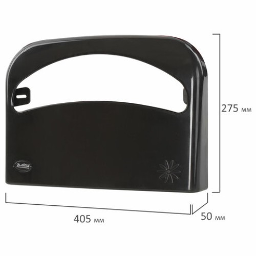 Диспенсер для покрытий на унитаз LAIMA PROFESSIONAL ORIGINAL (V1), 1/2 сложения, черный, 605786 в Екатеринбург — Uralhoz.ru