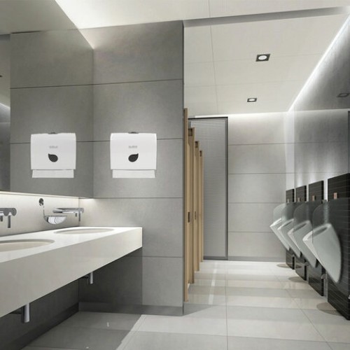 Диспенсер для полотенец LAIMA PROFESSIONAL ECO (Система H2), Z-сложения, белый, ABS-пластик, 606547 в Екатеринбург — Uralhoz.ru