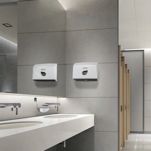 Диспенсер для полотенец LAIMA PROFESSIONAL ECO (Система H3), V-сложения, белый, ABS-пластик, 606548 в Екатеринбург — Uralhoz.ru