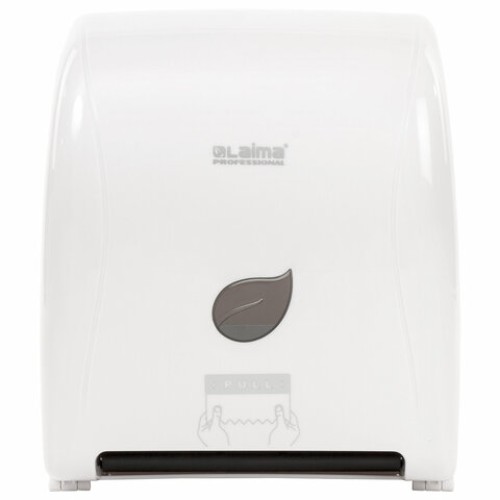 Диспенсер для полотенец в рулонах LAIMA PROFESSIONAL ECO (Система H1), механический, белый, ABS-пластик, 606550 в Екатеринбург — Uralhoz.ru