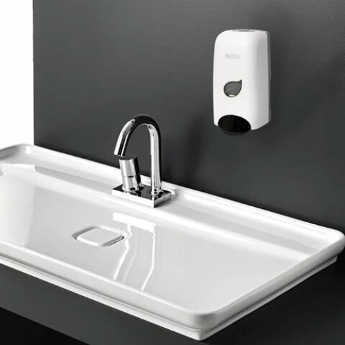 Дозатор для мыла-пены LAIMA PROFESSIONAL ECO, НАЛИВНОЙ, 1 л, белый, ABS-пластик, 606552 в Екатеринбург — Uralhoz.ru