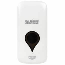 Дозатор для жидкого мыла ULTRA LAIMA PROFESSIONAL, НАЛИВНОЙ, 0,5 л, белый, ABS-пластик, 606829