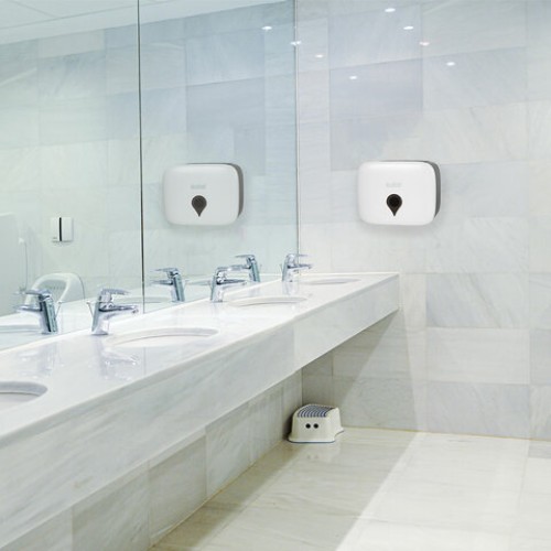 Диспенсер для полотенец ULTRA LAIMA PROFESSIONAL (Система H2), Z-сложения, малый, белый, ABS-пластик, 606833 в Екатеринбург — Uralhoz.ru