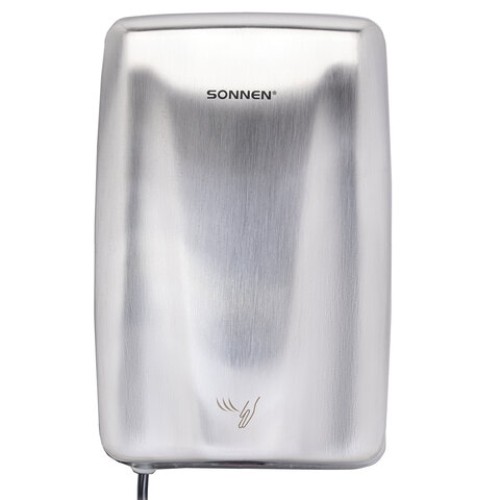 Сушилка для рук ВЫСОКОСКОРОСТНАЯ АНТИВАНДАЛЬНАЯ SONNEN K2020, 1000 Вт, 100 м/с, IPX3, 72 дБ, нержавеющая сталь, 607193 в Екатеринбург — Uralhoz.ru
