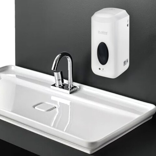 Дозатор для жидкого мыла LAIMA CLASSIC, НАЛИВНОЙ, СЕНСОРНЫЙ, 1 л, с блоком питания, белый, 607318 в Екатеринбург — Uralhoz.ru