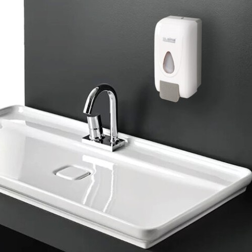 Дозатор для жидкого мыла LAIMA PROFESSIONAL ECONOMY, НАЛИВНОЙ, 1 л, ABS-пластик, белый, 607321, X-2228-1 в Екатеринбург — Uralhoz.ru