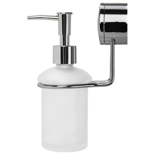 Диспенсер (дозатор) для жидкого мыла LAIMA, нержавеющая сталь/стекло, 300 мл, крепление к стене, 607427 в Екатеринбург — Uralhoz.ru