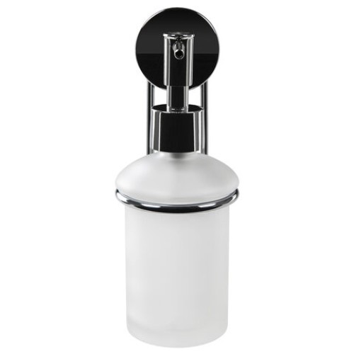 Диспенсер (дозатор) для жидкого мыла LAIMA, нержавеющая сталь/стекло, 300 мл, крепление к стене, 607427 в Екатеринбург — Uralhoz.ru