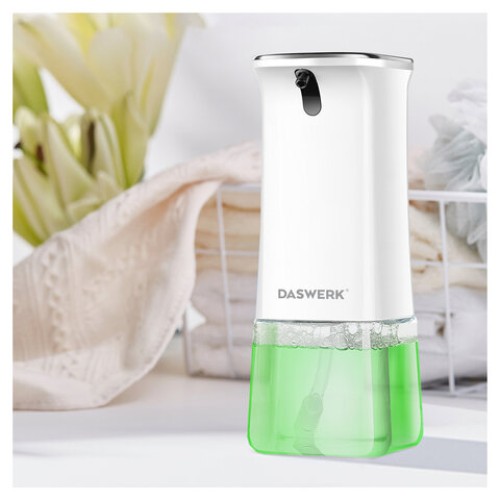 Сенсорный бесконтактный дозатор для жидкого МЫЛА-ПЕНЫ, 350 мл, DASWERK (ДАСВЕРК), 607844 в Екатеринбург — Uralhoz.ru