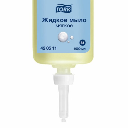 Картридж с жидким мылом одноразовый TORK (Система S1) Advanced, 1 л, мягкое, 420511 в Екатеринбург — Uralhoz.ru
