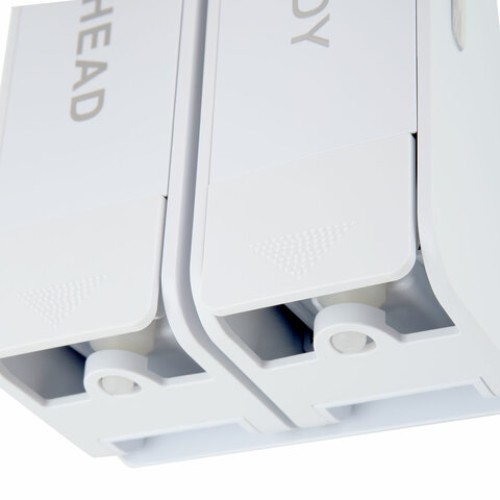 Дозатор двойной 2х0,38 л для жидкого мыла/шампуня/геля LAIMA ULTRA, НАЛИВНОЙ, белый, 609107, MD-9029W-2 в Екатеринбург — Uralhoz.ru