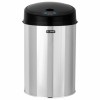 Ведро для мусора СЕНСОРНОЕ 12 л, нержавеющая сталь, черная матовая крышка, питание от 4-х батареек AA (не входят в комплект), LAIMA, 609326 в Екатеринбург — Uralhoz.ru