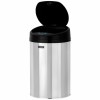 Ведро для мусора СЕНСОРНОЕ 12 л, нержавеющая сталь, черная матовая крышка, питание от 4-х батареек AA (не входят в комплект), LAIMA, 609326 в Екатеринбург — Uralhoz.ru